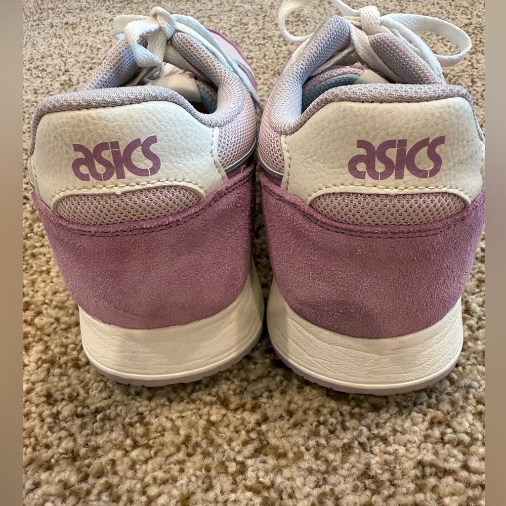 Asics lavender and light blue pastel sneakers with white laces - Picture 6 of 10